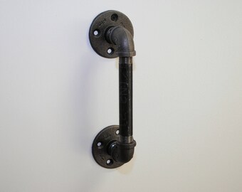 Poignée De Porte Coulissante Industrielle – Métal, 12 Pouces, Pour Grange/maison