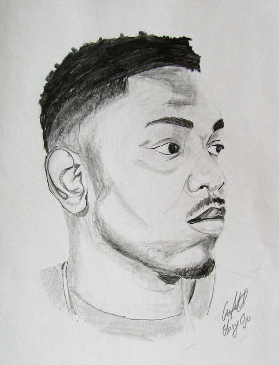 Download Kendrick Lamar prints Prisma color pencils on strathmore tan