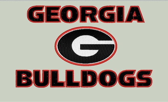 Georgia BullDogs Embroidery Design BullDog File Sport Team