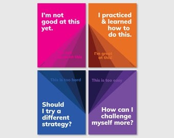 Growth mindset classroom poster series (download)