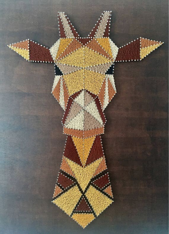 Giraffe String Art painting