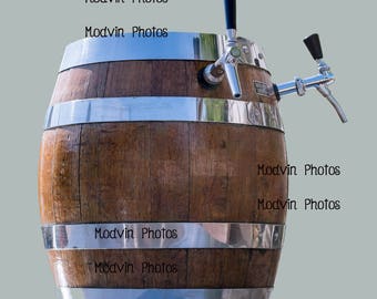 Beer Keg Photograph, Modern Art Photo, Beer Photo, Beer Tap