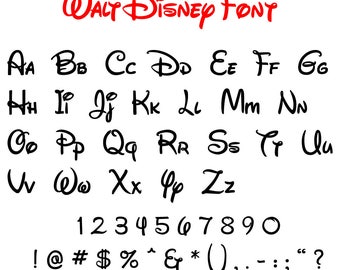 handwriting happy font birthday clipart   Disney Etsy