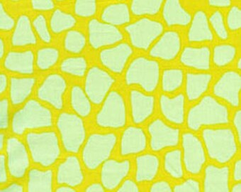LAST PIECE - 26" Piece of Free Spirit Luella Doss Jungle Fever Giraffe Green Animal Print Quilting Fabric