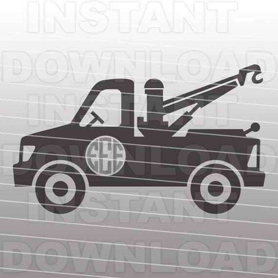 Download Tow Truck Monogram SVG FileTruck SVG File-Cutting