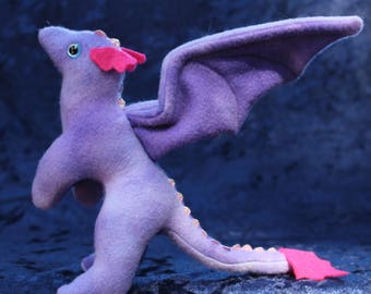 purple stuffed dragon