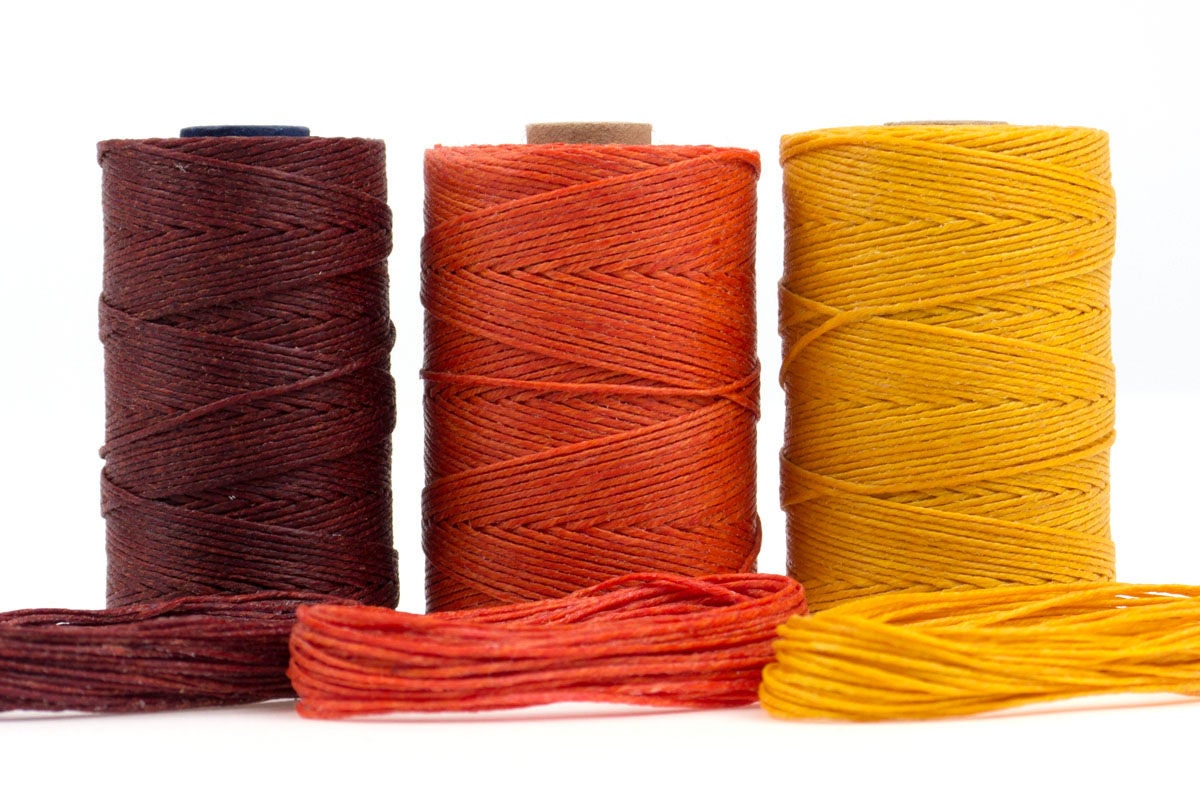 Waxed Linen Thread Crawford 4 ply x 15 yards for Bookbinding