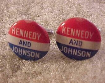 Cuff Links John F Kennedy Campaign Button