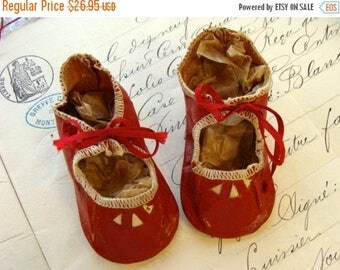 ONSALE Gorgeous Fancy Antique Oil Cloth Doll shoes