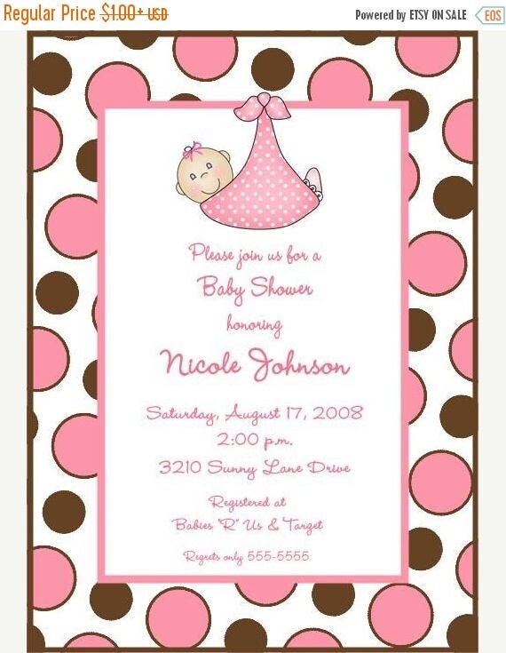 SALE Baby Shower invitations, boy or girl Il_570xn