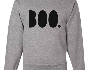 Halloween Sweatshirt - Adult Halloween Crewneck, Sweatshirt - Boo Halloween Sweater - Holiday Sweatshirt - Halloween Party Costume - Bold