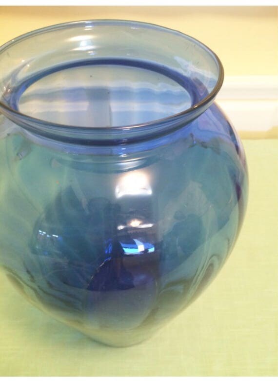Elegant Cobalt Glass Vase Large Flower Cobalt Vase Cocoon