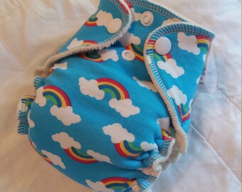 Rainbow Baby OBV Newborn Fitted Diaper
