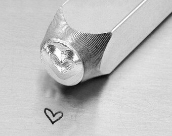 Impressart Whimsy Heart Design Stamp 3mm, JEWELRY CRAFT DECORATIVE tool, metal stamping tools