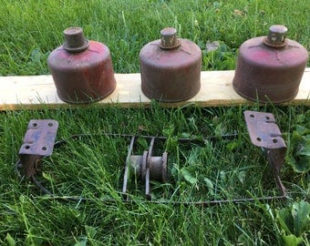 Antique road flares set of three • antoque flares
