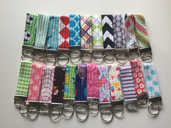 Quilted Key Fob // Your choice of fabric // Made to Order