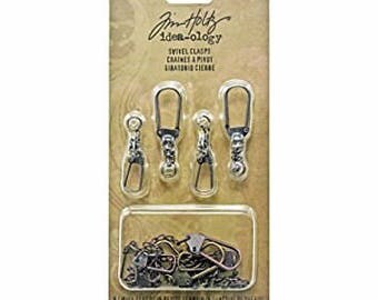 Swivel Clasp Tim Holtz Idea-ology metal embellishments jewelry supplies