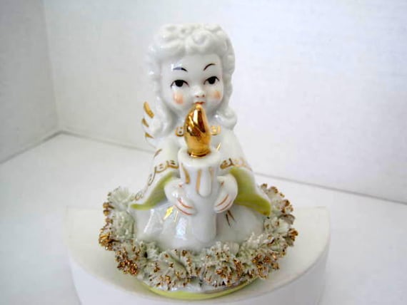 Angel Figurine - Signed Blume - Holiday Spaghetti Collectible Figurine