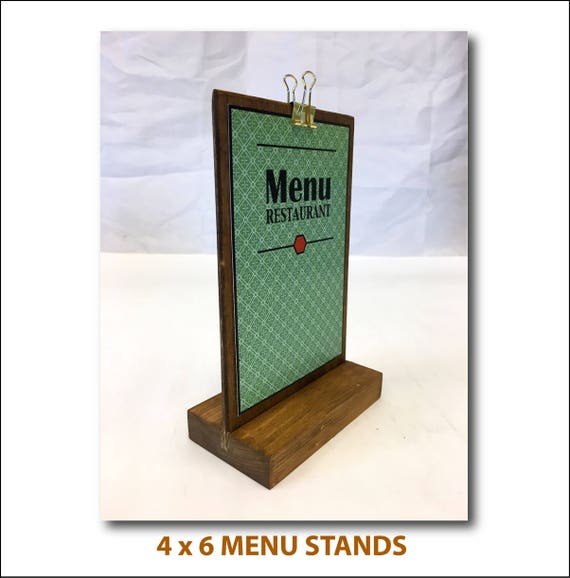 Restaurant Menu Stand 4w X 6tall Cafe Menu Stand Menu
