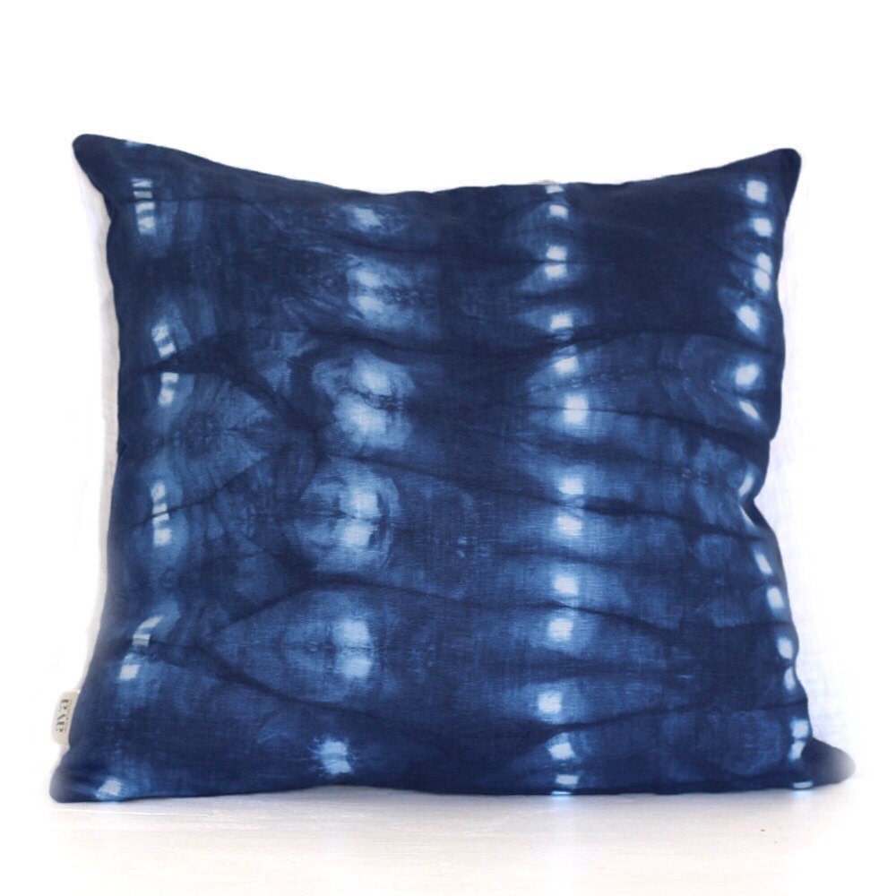 Japanese indigo Patchwork pillow Indigo Pillow Quilted
