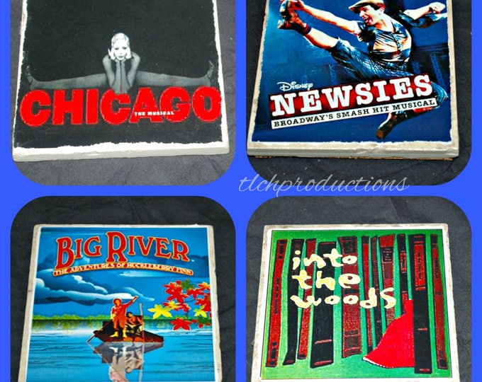 Broadway Musical and Show Tiles Sublimated