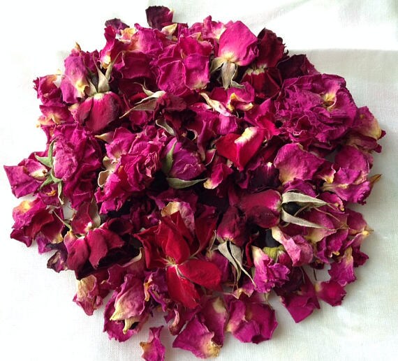 2lbs Bulk Dried ROSE Petals & Buds Rose Wedding Toss