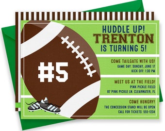 Football Invitation, Football Invites, Football Birthday Invitation, Football Party, Football Party Invitations, Football Printables | 87