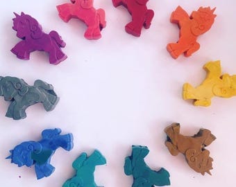 Unicorn shaped Crayons 4 pack choose 4colors goody bags party