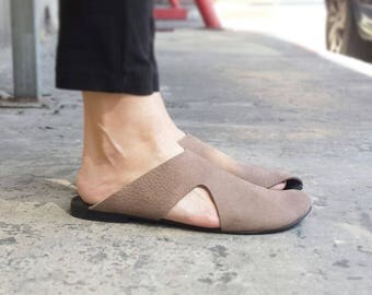 CC 25C 2CM Slingback Flats Black White Fabric 213237