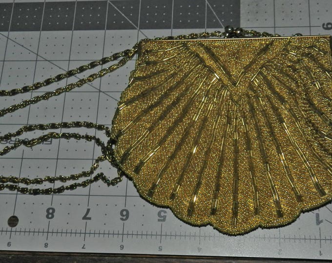 Vintage Walborg Gold Formal evening bag, walborg wedding accessory bag, formal wear, ladies evening purse, prom ball new years eve