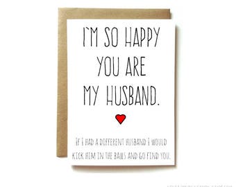 Funny Valentine's Day Card Birthday Card for Husband