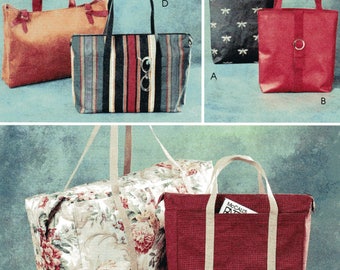 McCall's Fashion Accessories Pattern 3894 SIX Styles of LINED TOTES