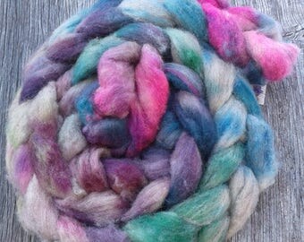 100% Coopworth hand-painted wool roving