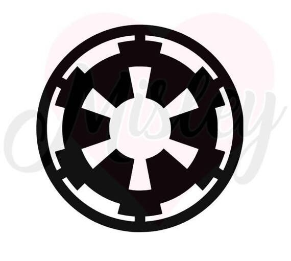 Star Wars Imperial Cog Emblem SVG PNG and STUDIO3 Cut Files