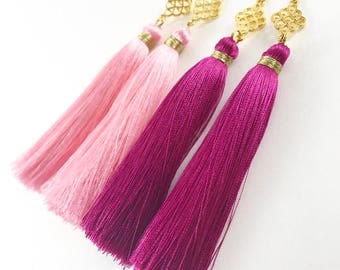 Bright Hued Eyes Embellished Tassel main image 0