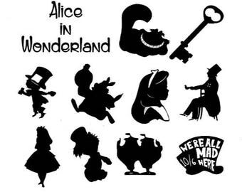 Alice wonderland svg | Etsy