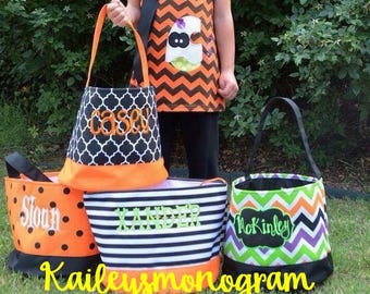 Halloween Trick or Treat Bag - Personalized - Canvas Halloween Totes