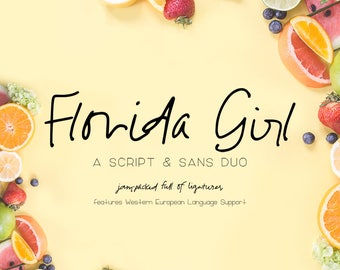 Florida Girl Script Font Sans Florida Girl Script Font Sans