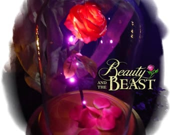 Beauty and the Beast Enchanted Rose Dome Disney Fairy Tale Inspired LIFE SIZE Replica Gift