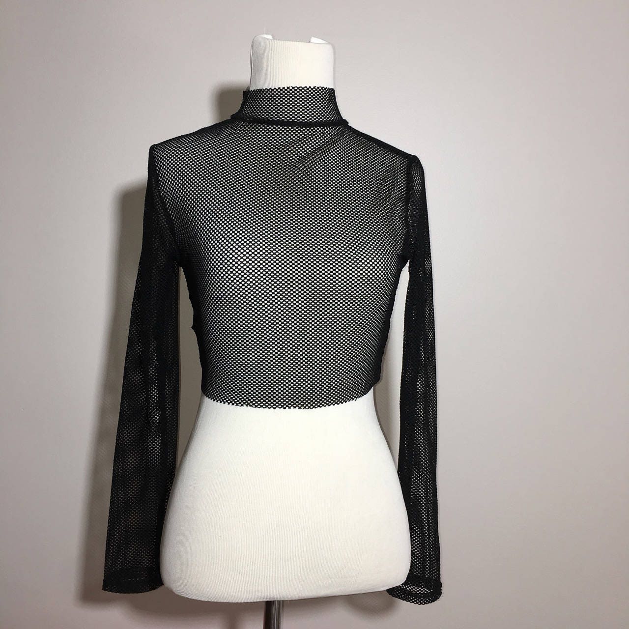 Fishnet turtle neck