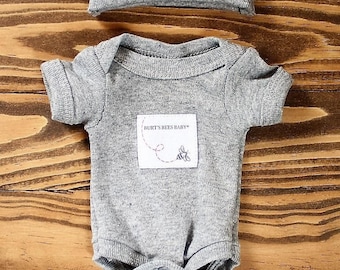 mini reborn baby doll clothes for 10" baby OOAK bodysuit micro preemie