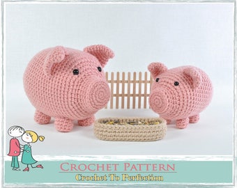 Amigurumi Pattern, Crochet Pattern Amigurumi, Amigurumi Piglet Pattern, Crochet Amigurumi Pattern, Amigurumi Pig Pattern, Amigurumi Piggy