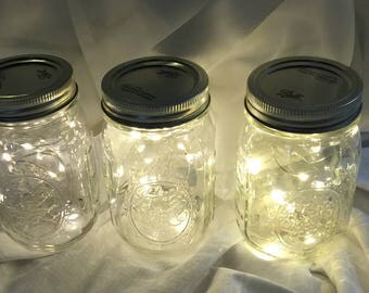 Wedding Centerpiece Lights, 39 inch Fairy Lights Budget Saver! 10 or 20 Warm White LEDs, Replaceable Batteries. Wedding Decorations.