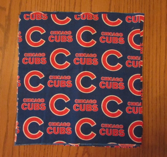 Fabric remnant, Chicago Cubs fabric remnant, Chicago Cubs, quilting squares, large quilting squares, DIY fabric, quilting fabric, quilting