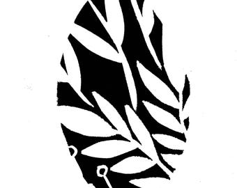 Botanical Silhouette A3 Art Print