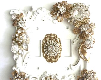 light switch plate double light switch cover vintage metal light switch plate antiqued gold decorated light switch cover victorian style