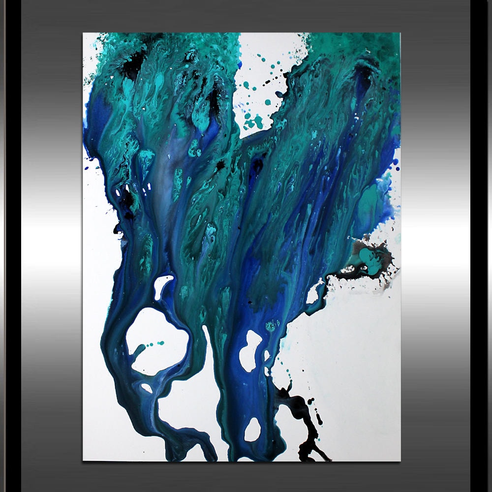 Abstract Oil painting Seascape Ocean Painting Original oil