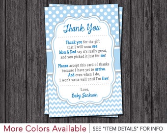 Baby Shower Thank you cards Baby Girl Baby shower-Elephant