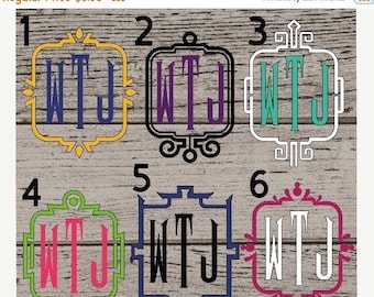 Monogram Decals, Monogram Vinyl Decal, Yeti Decal for Women, Vinyl Monogram Decal, Monogram Sticker, Monogram Decal, Car Decal