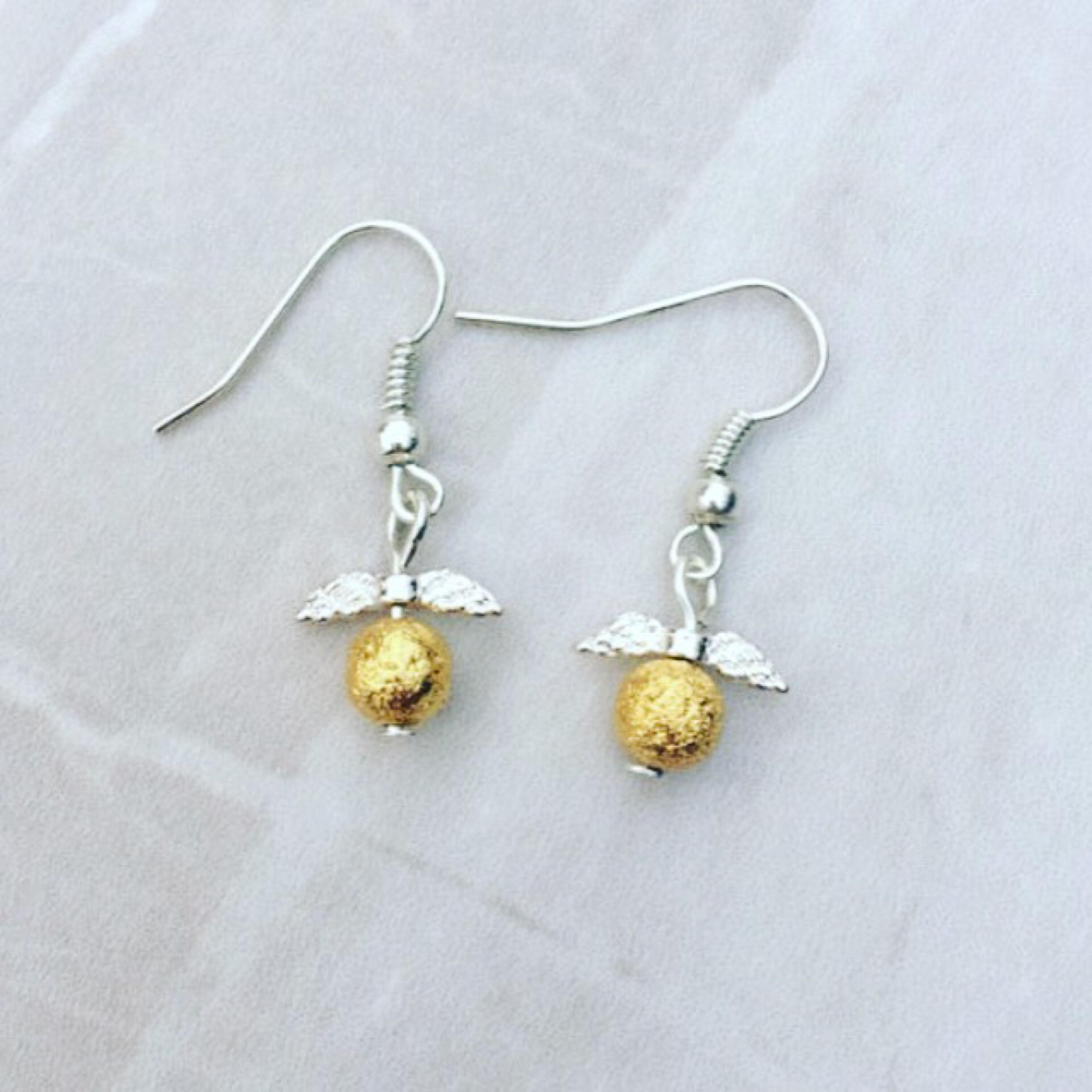 Golden snitch earrings Harry Potter inspired earrings drop